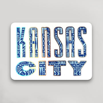 Kansas City Postcard Blue