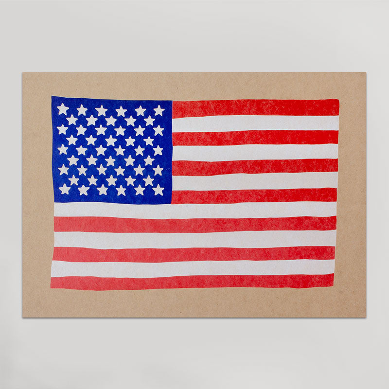 American Flag Letterpress Print (RWB) – HAMMERPRESS american-flag-letterpress-print-rwb-hammerpress