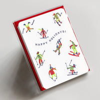 Happy Holidays Skiers Boxed Set