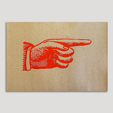 Pointing Hand (also known as a "Printer's Fist")