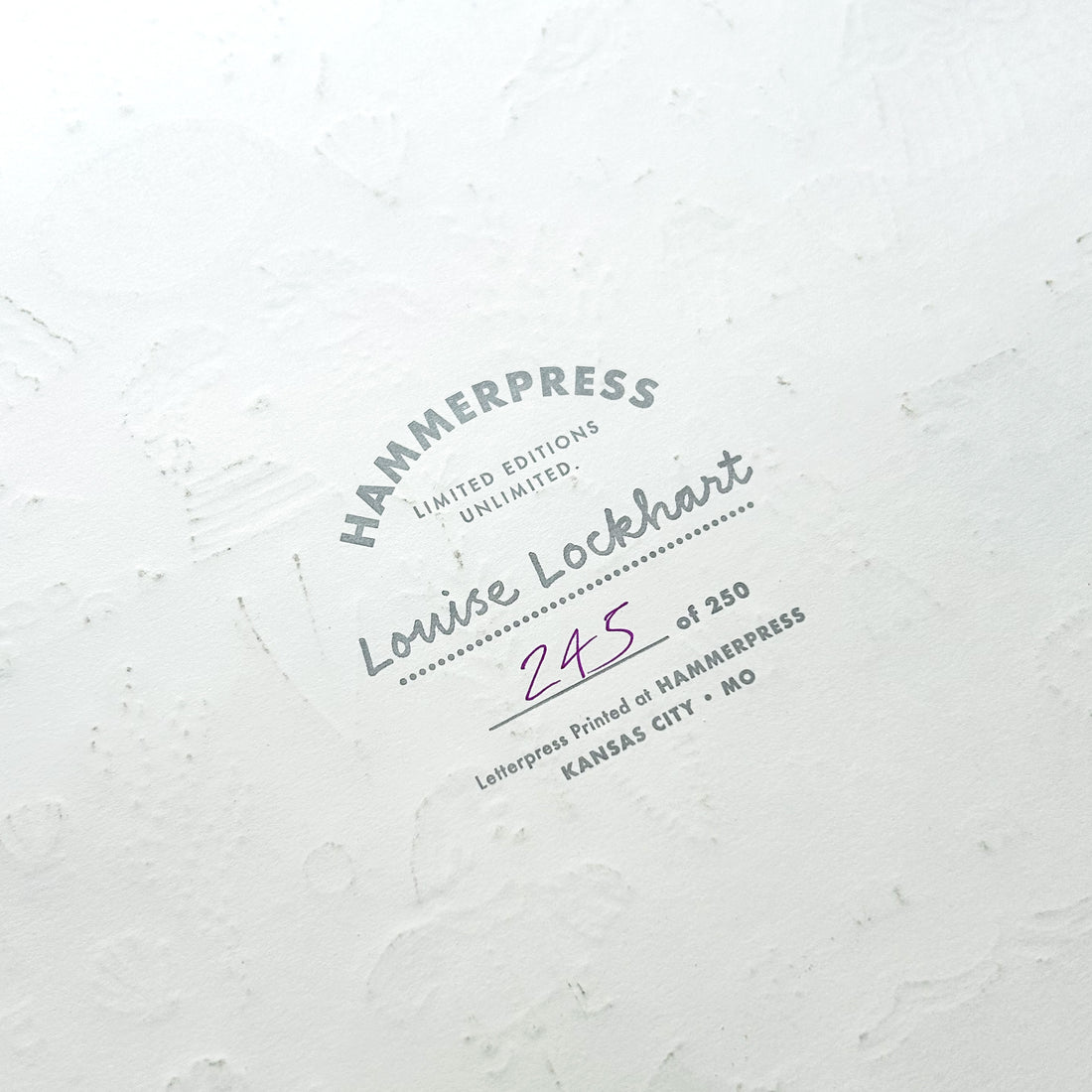 Louise Lockhart of the Printed Peanut Milagro Print