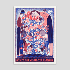 JooHee Yoon "Stop! And Small the Flowers" Print