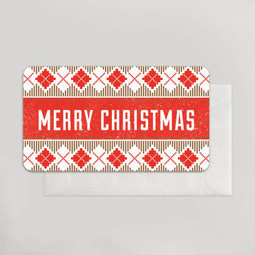 Cross Stitch Merry Christmas Enclosure