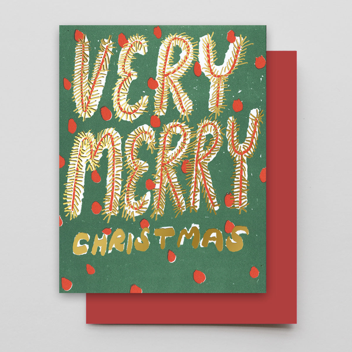 Very Merry Garland Boxed Set Letterpress Greeting Card – HAMMERPRESS