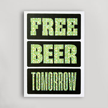 Free Beer Tomorrow Postcard