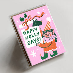 Happy Holly Days Doggie - Set of 6
