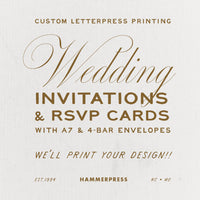 Custom Printing Letterpress Wedding Bundle