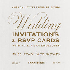 Custom Printing Letterpress Wedding Bundle