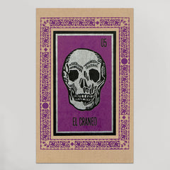 El Craneo Loteria Print