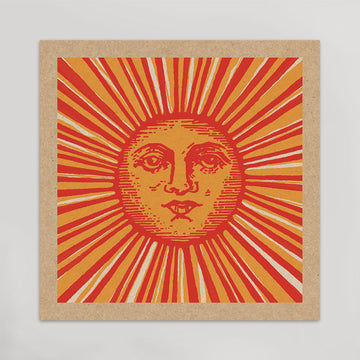 Sun Face Print