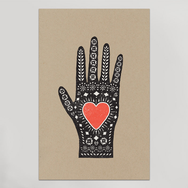 Heart in Hand Print