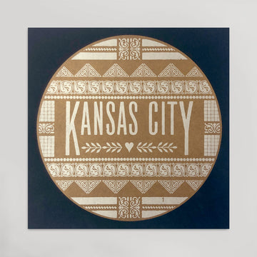 Kansas City Print - Blue