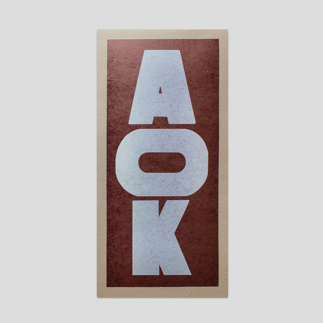 AOK Typeface Print