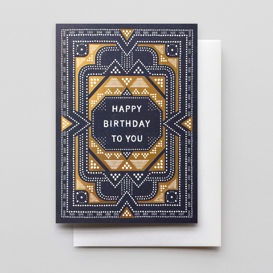 Gold Foil Birthday Card