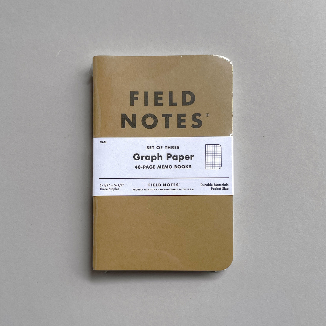 Field Notes Pitch Black Ruled Memo Book 3-Pack