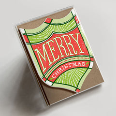 Merry Christmas Badge - Set of 6
