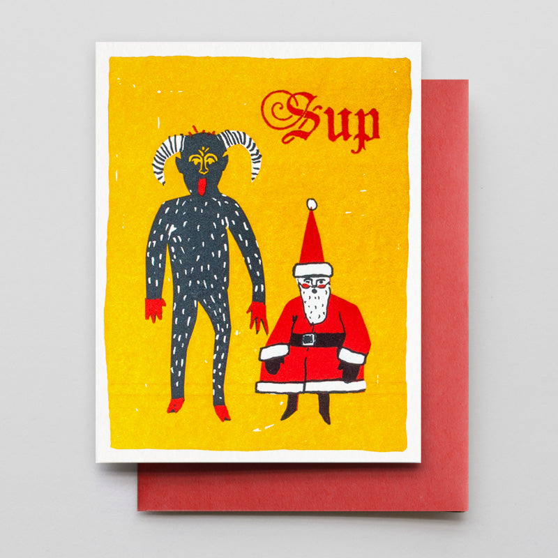 Sup Krampus and Santa
