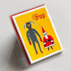 Sup Krampus and Santa - Red Set of 6