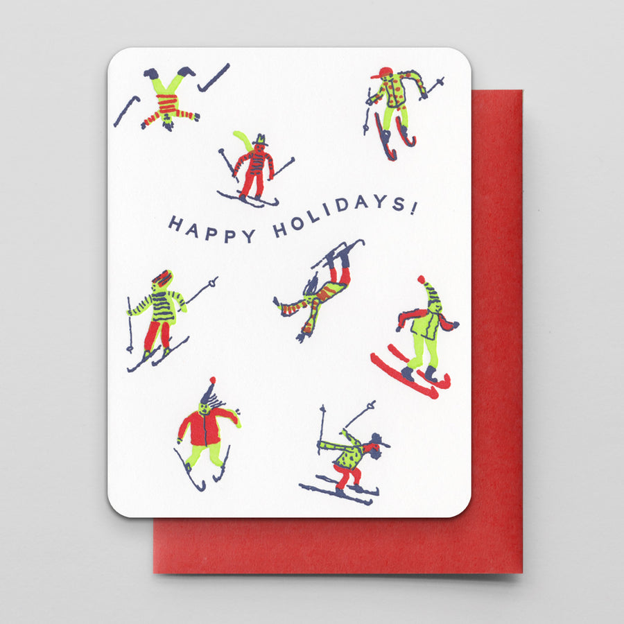 Happy Holidays Skiers Boxed Set