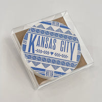 Kansas City Coasters - Set of 8 BLUE