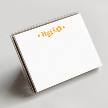 Hello Flat Note Boxed Set White