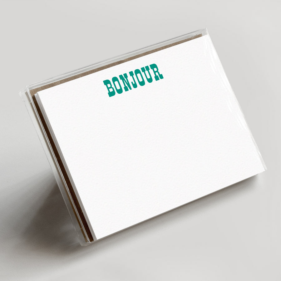 Bonjour Flat Note Boxed Set White