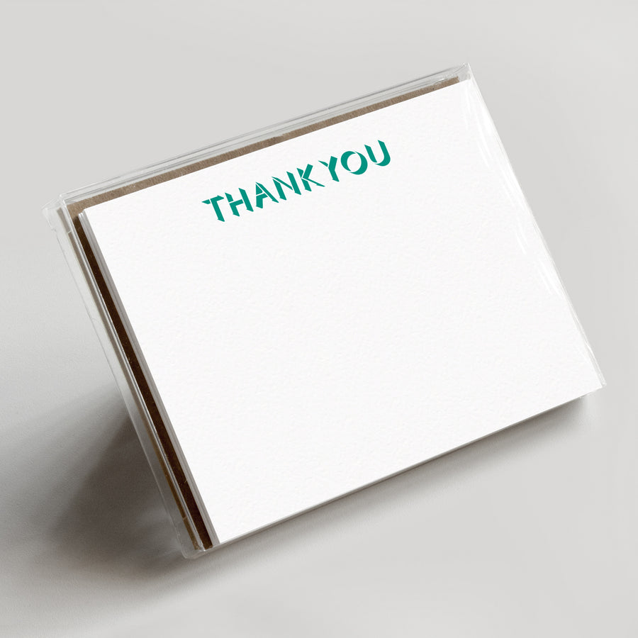 Thank You Flat Note Boxed Set White