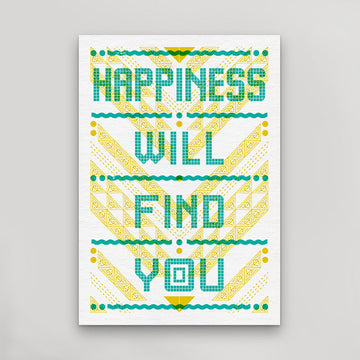 Happiness Will Find You Postcard