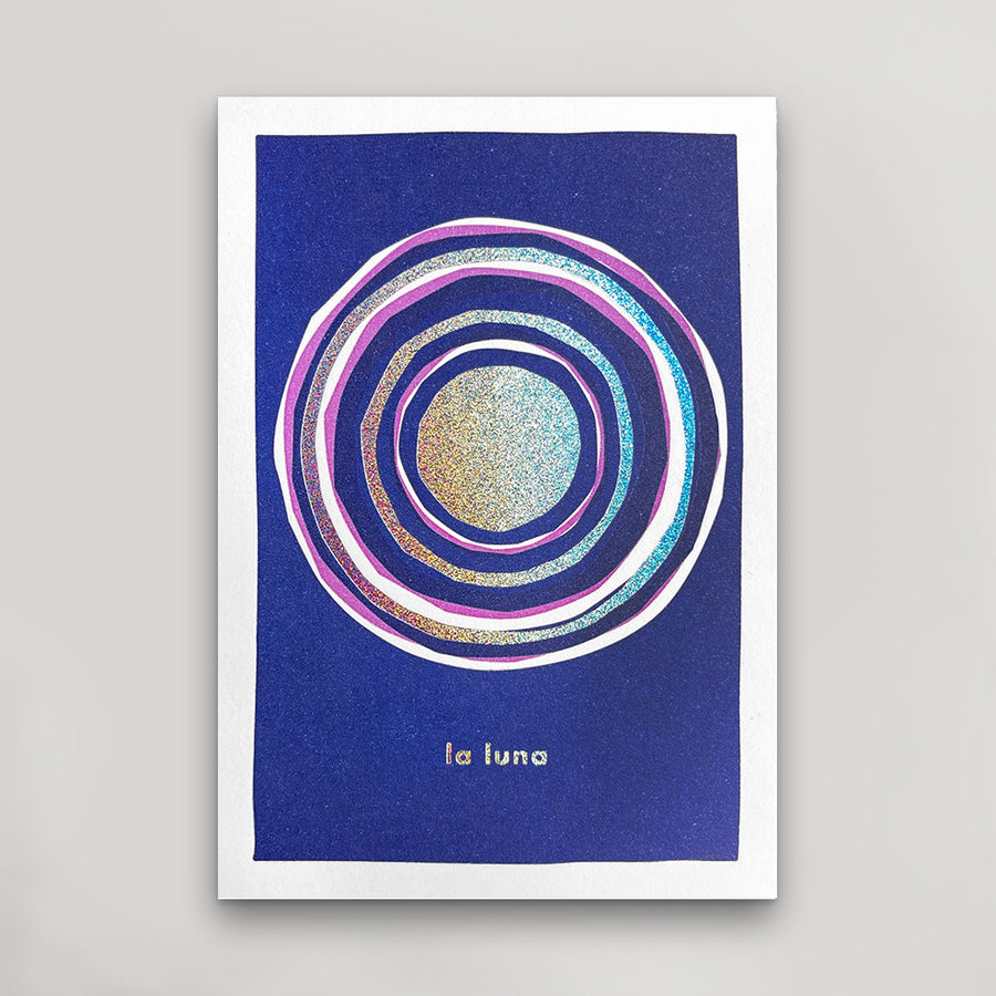 La Luna Holographic Postcard