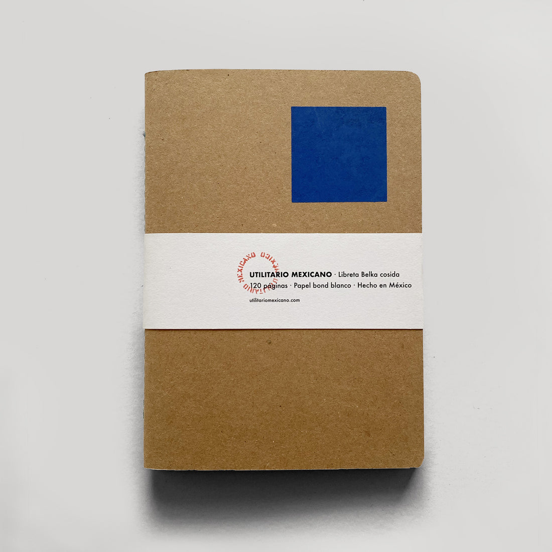 Utilitario Mexicano A5 Stitched Notebook - Blue Grid